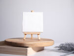 Toile sur chassis liderpapel agraffe au dos 100% coton     12x12 cm – Image 7