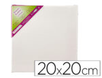 Toile sur chassis liderpapel agraffe au dos 100% coton     20x20cm