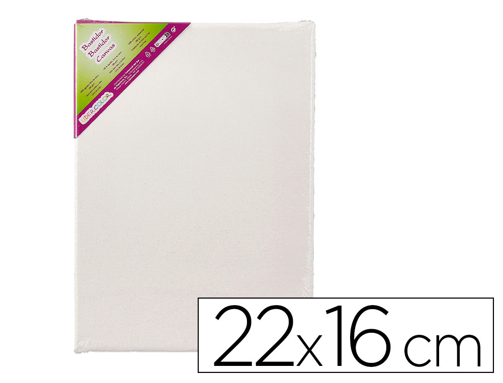 9171354g-1.jpg Toile sur chassis liderpapel agraffe au dos 100% coton 22x16 cm – Image 1