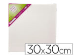 Toile sur chassis liderpapel agraffe au dos 100% coton     30x30 cm