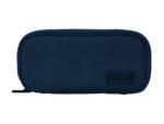 Trousse liderpapel funky 3 fermetures eclair bleue       fuschia et turquoise          220x100x65mm – Image 2