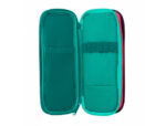 Trousse liderpapel funky 3 fermetures eclair bleue       fuschia et turquoise          220x100x65mm – Image 7