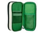 Trousse liderpapel funky 3 fermetures eclair verte       blanche et bleue 220x100x65mm – Image 6
