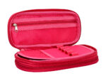 Trousse liderpapel color pop 2 fermetures eclair avec 1    compartiment extensible       coloris rose fuschia 230x60mm – Image 7