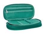 Trousse liderpapel color pop 2 fermetures eclair avec 1    compartiment extensible       coloris turquoise 230x60mm – Image 7