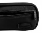 Trousse liderpapel duo 3 fermetures eclair avec poche  a l'avant coloris noir        220x90x70mm – Image 4