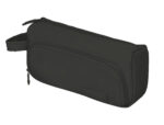 Trousse liderpapel minibag 2 fermetures eclair avec poche  interieure coloris noir       210x100x70mm