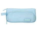 Trousse liderpapel minibag 2 fermetures eclair avec poche  interieure coloris bleu       pastel 211x100x70mm – Image 2
