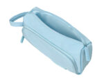 Trousse liderpapel minibag 2 fermetures eclair avec poche  interieure coloris bleu       pastel 211x100x70mm – Image 4