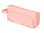 Trousse liderpapel minibag 2 fermetures eclair avec poche  interieure coloris rose       pastel 212x100x70mm