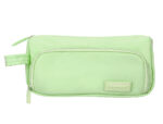 Trousse liderpapel minibag 2 fermetures eclair avec poche  interieure coloris vert       pastel 213x100x70mm – Image 3