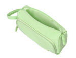 Trousse liderpapel minibag 2 fermetures eclair avec poche  interieure coloris vert       pastel 213x100x70mm – Image 5