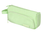 Trousse liderpapel minibag 2 fermetures eclair avec poche  interieure coloris vert       pastel 213x100x70mm