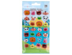 Autocollants imaginovo cute animaux sauvages visages en   relief 190x105 mm sous        blister – Image 2