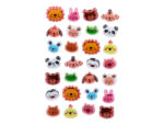 Autocollants imaginovo cute animaux sauvages visages en   relief 190x105 mm sous        blister – Image 4