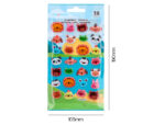 Autocollants imaginovo cute animaux sauvages visages en   relief 190x105 mm sous        blister – Image 5