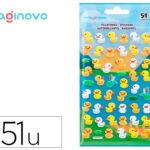 Autocollants imaginovo cute animaux canard en relief      190x105 mm sous blister