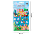 Autocollants imaginovo cute animaux ferme en relief       190x105 mm sous blister – Image 5