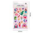Autocollants imaginovo princesses magic dreams pvc   190x105 mm sous blister – Image 5
