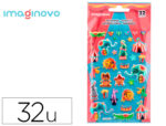 Autocollants imaginovo kids cirque en mousse eva 190x105  mm sous blister