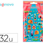 Autocollants imaginovo kids cirque en mousse eva 190x105  mm sous blister