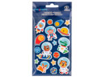 Autocollants imaginovo lumineux astronautes en relif 250x145 mm sous blister – Image 2