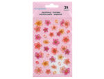Autocollants imaginovo fleurs roses en papier 190x104 mm    sous blister – Image 2