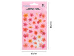 Autocollants imaginovo fleurs roses en papier 190x104 mm    sous blister – Image 5
