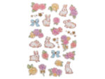Autocollants imaginovo fleurs et lapins en papier 190x104   mm sous blister – Image 4