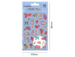 Autocollants imaginovo fleurs et lapins en papier 190x104   mm sous blister – Image 5