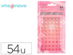 Autocollants imaginovo pierres precieuses blanches   et roses brillantes en relief pour toutes surfaces 190x105