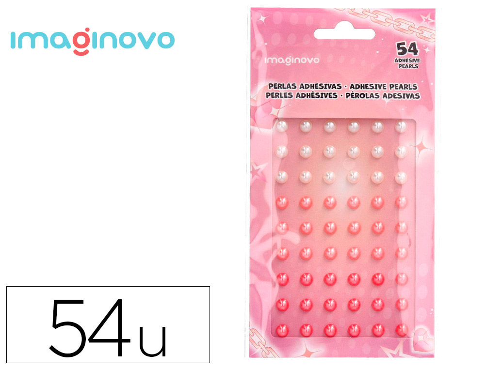 9171659g-1.jpg Autocollants imaginovo pierres precieuses blanches et roses brillantes en relief pour toutes surfaces 190x105 – Image 1