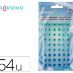 Autocollants imaginovo pierres precieuses vertes et  bleues brillantes en relief   pour toutes surfaces 190x105