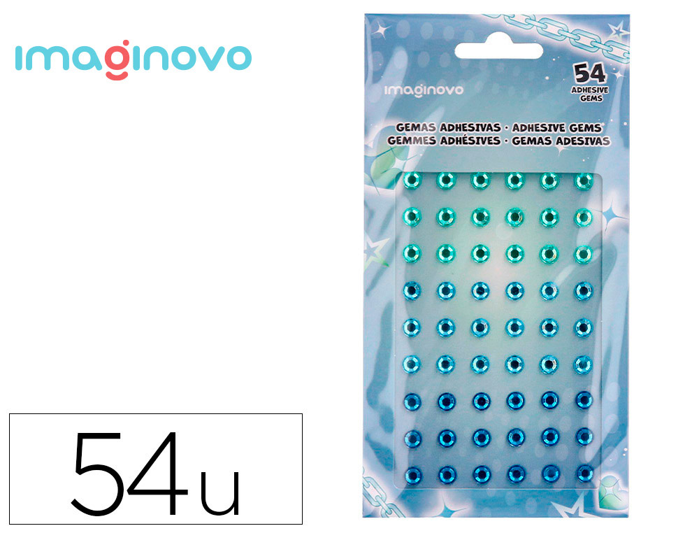 9171661g-1.jpg Autocollants imaginovo pierres precieuses vertes et bleues brillantes en relief pour toutes surfaces 190x105 – Image 1