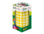Pastille adhesive liderpapel diametre 10,5mm coloris jaune rouleau 6000 unites boite     carton – Image 2