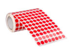 Pastille adhesive liderpapel diametre 10,5mm coloris rouge rouleau 6000 unites boite     carton – Image 7