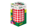 Pastille adhesive liderpapel diametre 10,5mm coloris rouge rouleau 6000 unites boite     carton – Image 2