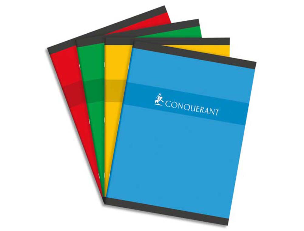 Cahier piqué conquérant sept couverture offset a4+ 24x32cm 192 pages 70g séyès