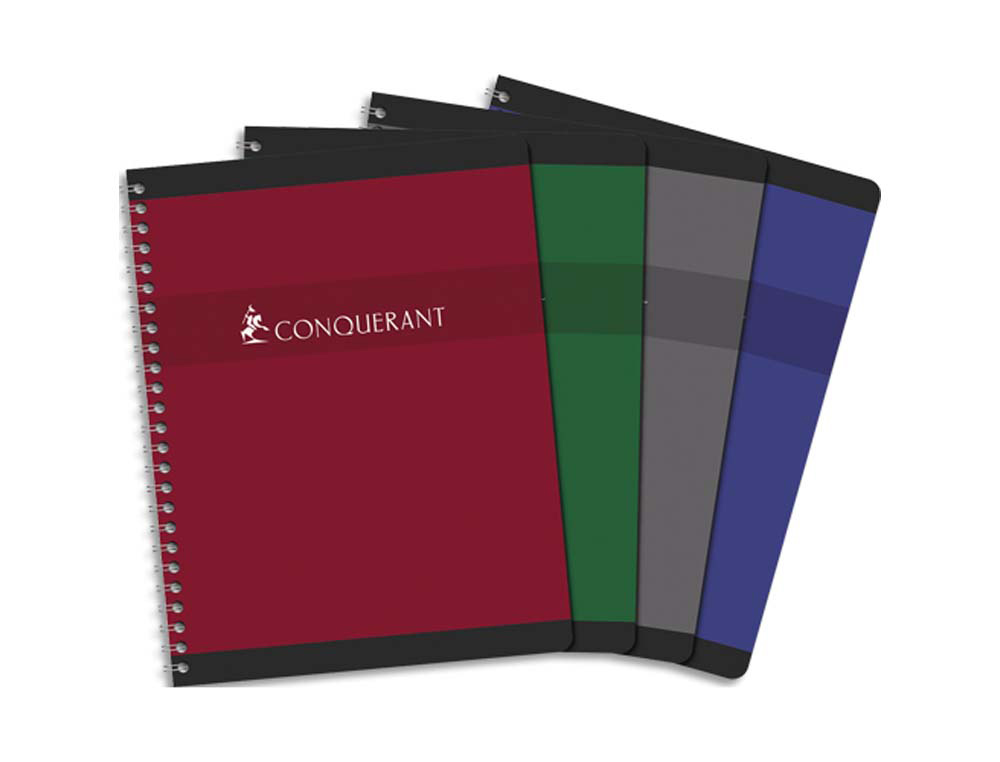 Cahier conquérant sept reliure intégrale couverture offset a4 21x29,7cm 100 pages 70g séyès