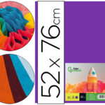 Papier de soie liderpapel 52x76cm 18g/m2 unicolore violet sachet 25f