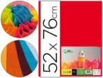 Papier de soie liderpapel 52x76cm 18g/m2 unicolore rouge sachet 25f