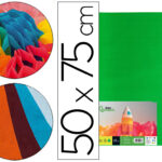 Papier de soie liderpapel 52x76cm 18g/m2 unicolore vert moyen sachet 25f
