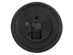Horloge q-connect murale plastique design actuel numéros noirs fond blanc 1 pile aa non fournie diamètre 30cm noir – Image 4