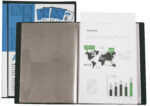 Protège-documents liderpapel personnalisable kangourou polypropylène 40 pochettes fixes a4 210x297mm coloris noir – Image 2