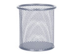 Pot à crayons q-connect maille métallique hauteur 105mm diamètre 86mm coloris argent – Image 2