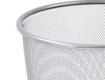 Corbeille à papier q-connect maille métallique 13l 265mm diamètre hauteur 280mm coloris argent – Image 6