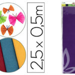 Papier crépon liderpapel 34g/m2 50cmx2.5m unicolore violet