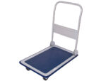 Chariot pliant q-connect 4 roues dossier rabattable      plateforme tapis antidérapant charge maximale 150kg 9.1kg – Image 2