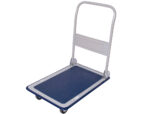 Chariot pliant q-connect 4 roues dossier rabattable      plateforme tapis antidérapant charge maximale 300kg 16.2kg – Image 2