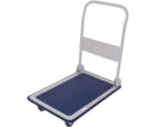 Chariot pliant q-connect 4 roues dossier rabattable      plateforme tapis antidérapant charge maximale 300kg 16.2kg